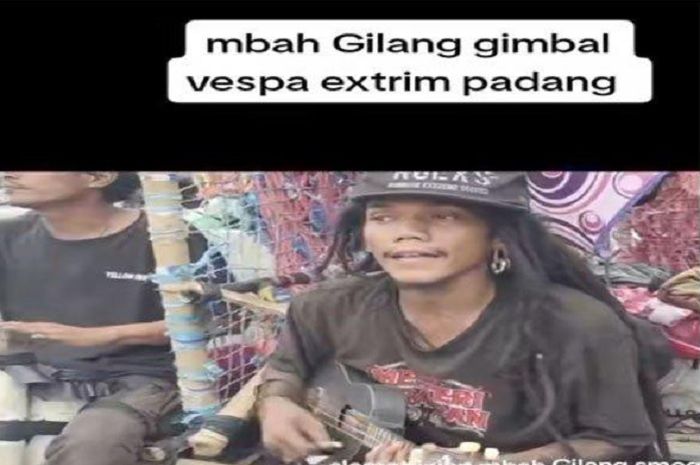 Gilang Gimbal, anak Vespa ekstrem asal Sumatera Barat yang dibunuh anak Vespa ekstrem asal Jawa.