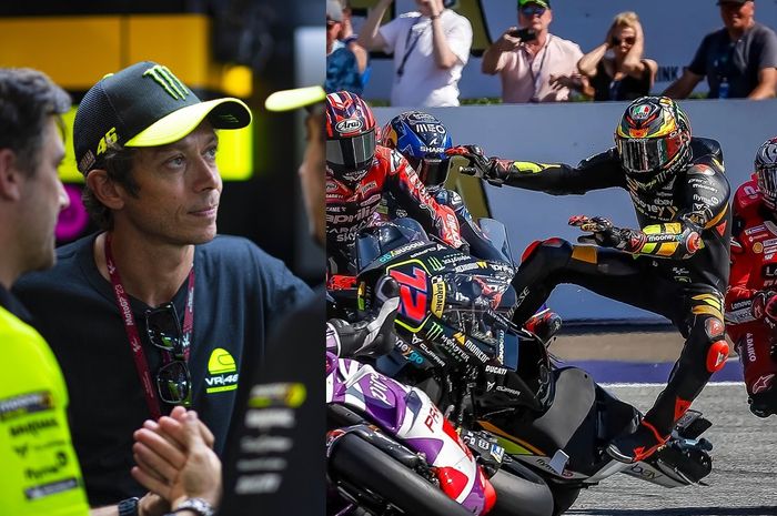 Valentino Rossi geram ke Jorge Martin atas aksinya di balapan sprint MotoGP Austria 2023