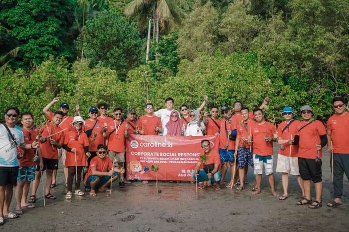 Menanan mangrove jadi salah satu kegiatan untuk mengisi hari jadi TYCI ke-17