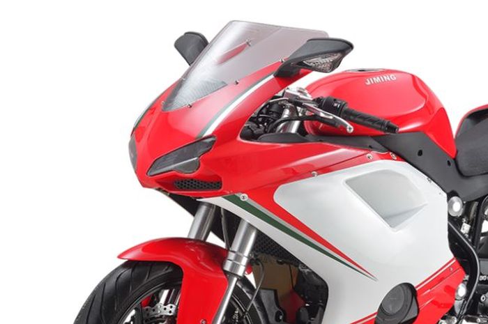 Penampakan Motor Sport Jiyue JM500 yang tampilannya mirip Ducati 1198, bisa tempuh 380 km sekali full tank.