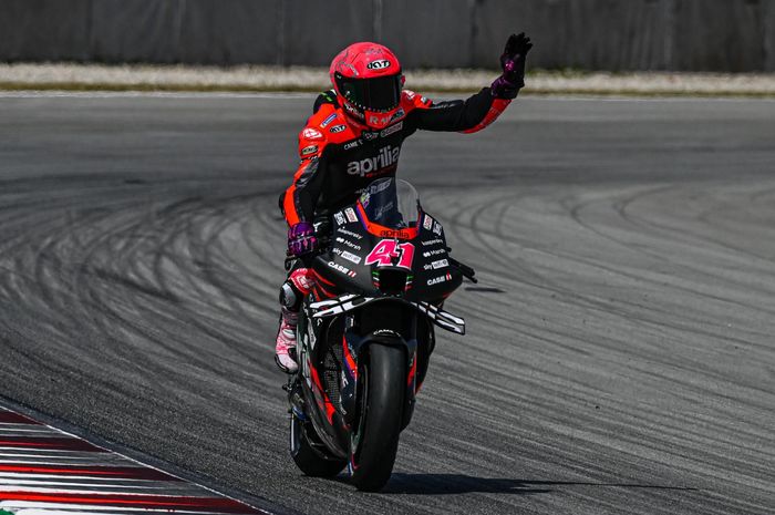 Aleix Espargaro lupa jumlah lap di MotoGP Catalunya 2023