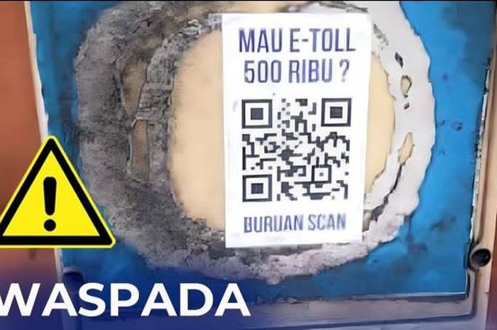 Waspada modus penipuan scan barcode dapat saldo e-toll Rp 500 ribu di gerbang tol