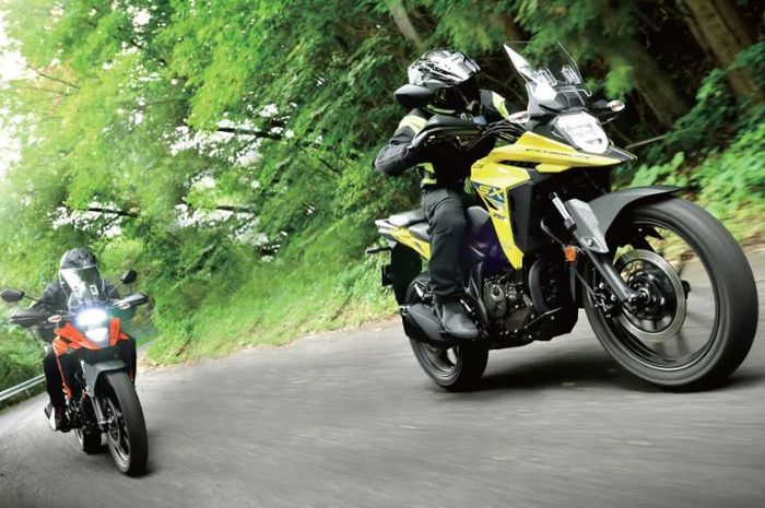 Pilihan motor adventure bujet Rp 60 juta, intip spesifikasi Suzuki V-Strom 250 SX.