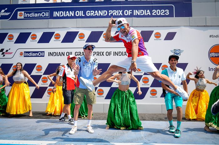 Serunya MotoGP India 2023, Para Pembalap Diajak Joged Ala Bollywood