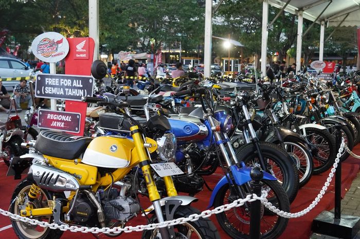 Motor-motor yang dipertandingkan dalam ajang Honda Modif Contest 2023 Region Jawa