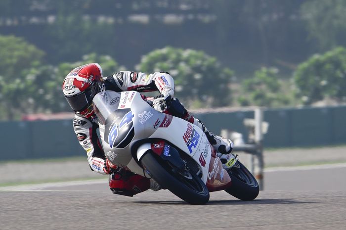 Mario Aji punya PR besar setelah FP1 Moto3 Jepang 2023 di mana Diogo Moreira jadi yang tercepat.