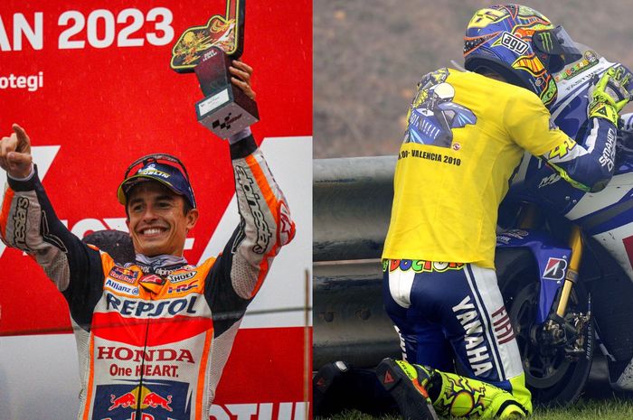 Podium Marc Marquez di MotoGP Jepang 2023, dianggap kayak ciuman Valentino Rossi