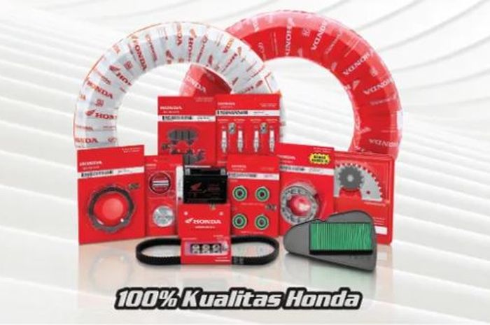 Kualitas suku cadang Honda dijamin asli oleh AHM. Termasuk garansi motor dan garansi servis.