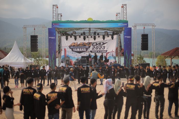 Ratusan pengguna Maxi Yamaha meriahkan gelaran Maxi Day Bangka Belitung