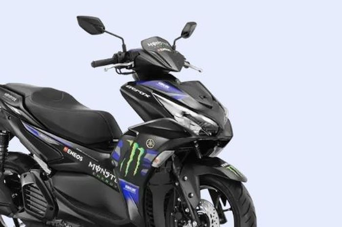 Penampakan Yamaha Aerox 155 Monster Energy MotoGP Edition di India