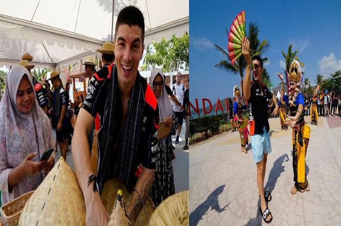 Kegiatan Maverick Vinales di Lombok jelang MotoGP Indonesia 2023, caption postingannya bikin netizen gemes.