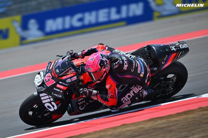 Aleix Espargaro jadi pembalap terkencang di practice MotoGP Indonesia 2023