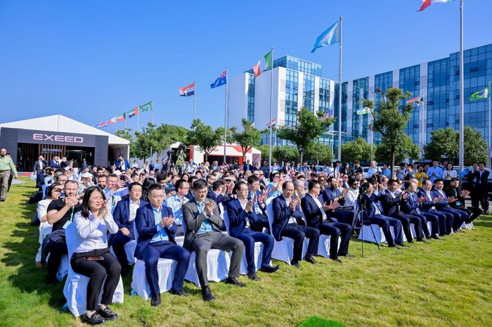 Tercatat 500 tamu undangan dari 45 negara ikut memeriahkan hari pertama Chery International User Summit 2023 di kantor pusat Chery International di Wuhu, Anhui, China (15/10/2023)