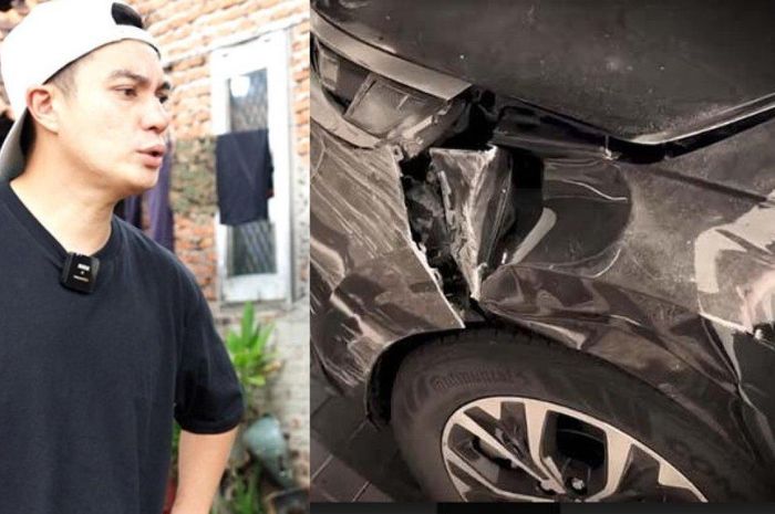 Baim Wong Kecelakaan, Mobil Mewah yang Dikendarai Bareng Paula dan Kiano-Kenzo Tabrakan.