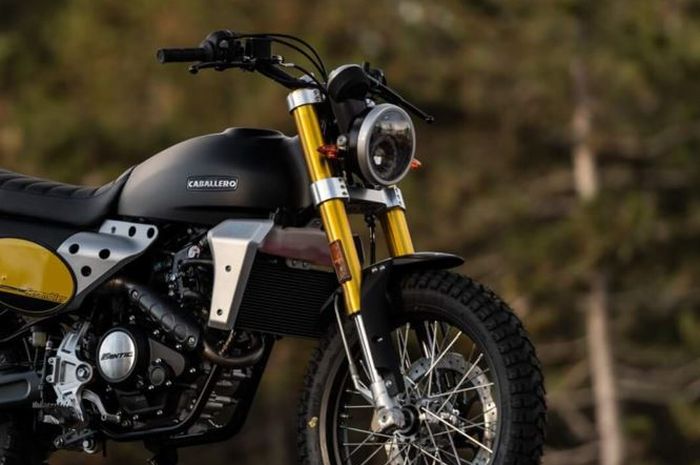 Penampakan Caballero Scrambler 125, motor retro yang asyik buat off-road dan tenaga mesinnya ngalahin Kawasaki W175.