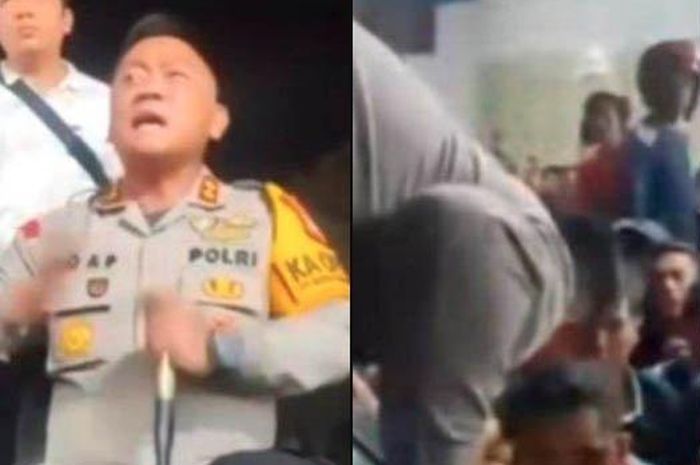 Kapolres Binjai, AKBP Rio Alexander Panelewen turun ke lokasi kejadian untuk menenangkan massa pada Selasa (24/10/2023) malam, terjadi peristiwa pencurian motor di Desa Tandam Hulu II, Kecamatan Hamparan Perak, Kabupaten Deliserdang, Sumatera Utara.