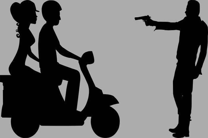 Gambar ilustrasi kejahatan. Begal motor sasar ibu dan anak di Lubuklinggau, Honda Scoopy lenyap.