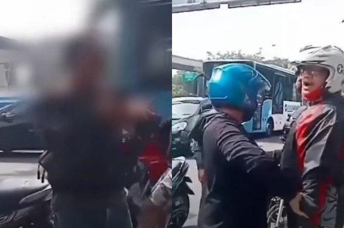 Perselisihan anggota BNN bernama Pahala Damaris Tambunan dengan pengendara motor lain, diwarnai aksi pemukulan kepala pakai gagang pistol