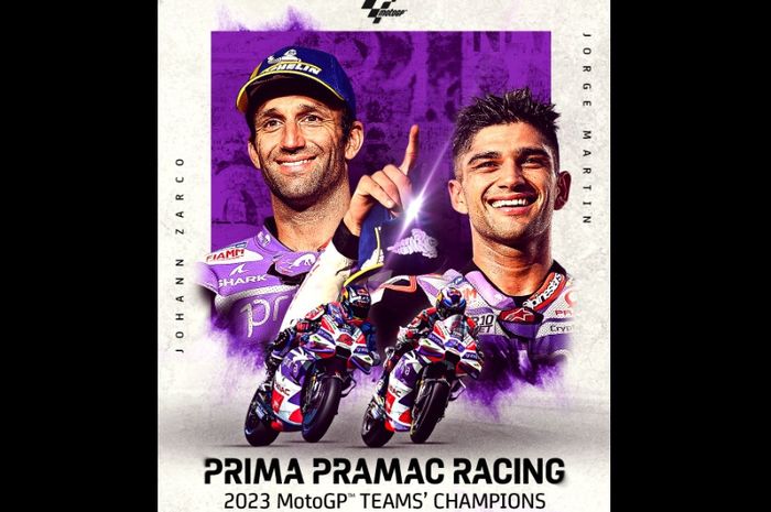 Tim Pramac Racing jadi juara tim MotoGP 2023