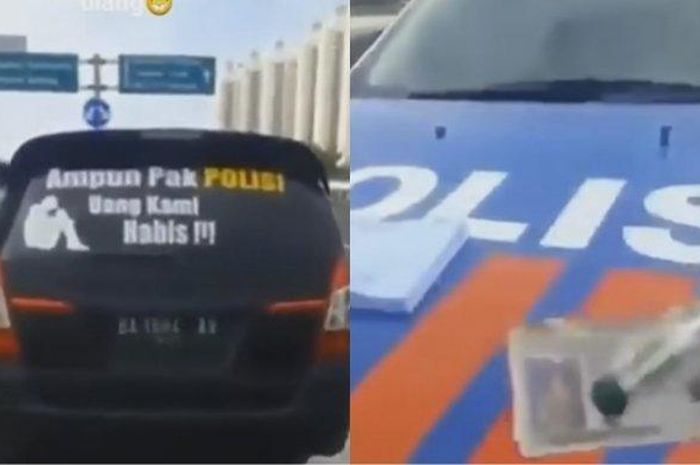 Viral Kijang Innova pasang stiker yang bikin polisi merasa tersindir. Cekcok tak terhindarkan