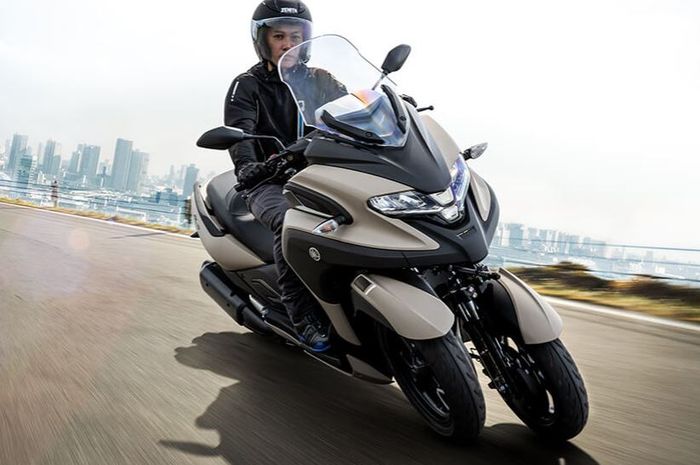 penampakan motor baru Yamaha Tricity 2024 yang bisa ngacir 418 km sekali full tank