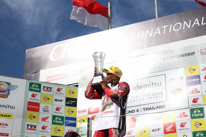 Rheza Danica Ahrens, pembalap Astra Honda Racing Team juara AP250  Asia Road Racing Championship (ARRC) 2023