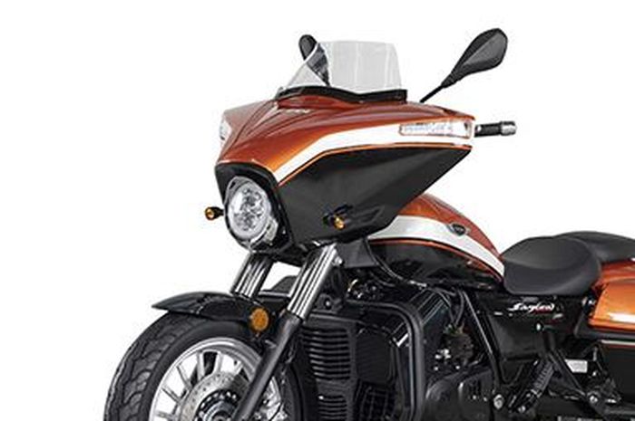 penampakan cruiser baru Jedi 250 4L yang punya tampilan mirip Harley-Davidson Street Glide