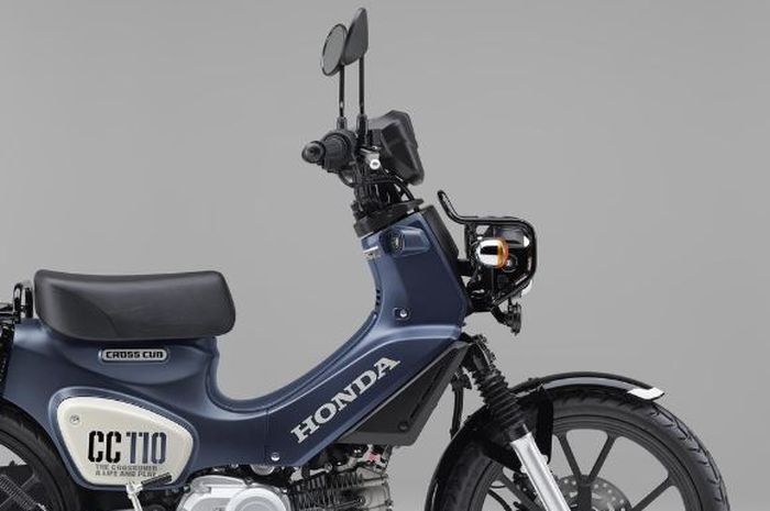 penampakan warna baru bebek trail Honda Cross Cub 110 yang bikin tampilannya tambah retro