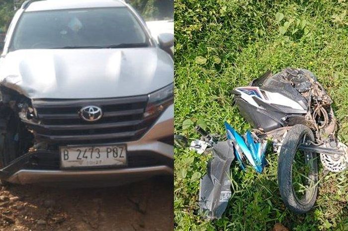 Toyota Rush dibawa ketua KPU Lubuklinggau terjang kakak adik naik motor hingga tewas