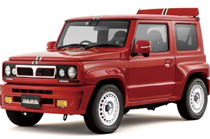 Suzuki Jimny dengan body kit baru dari DAMD yang mirip mobil reli jadul