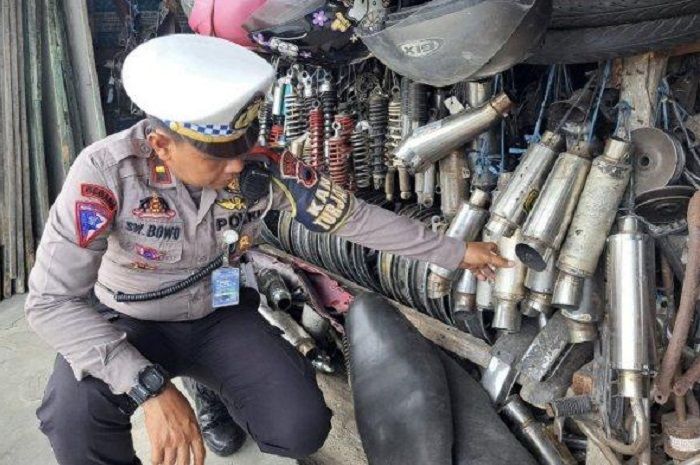 Polisi datangi bengkel modifikasi yang jual knalpot brong