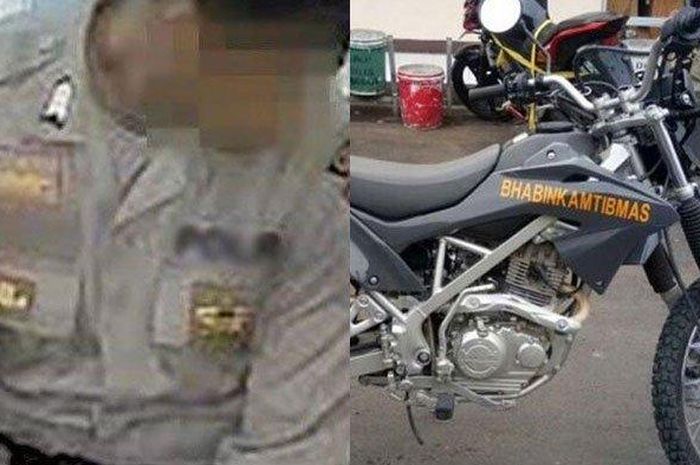 Anggota Polres Lampung Tengah, Bripda RS dipecat tidak hormat, terbukti nyolong Kawasaki KLX 150 dinas milik teman sendiri