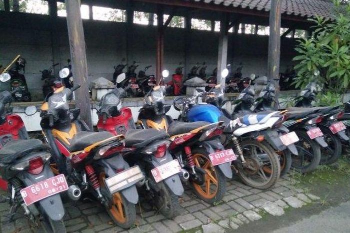 Deretan motor dinas pemkot Tangerang