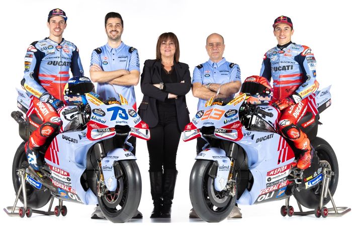 Tim Gresini Racing memiliki line up pembalap dengan jumlah gelar juara dunia terbanyak di MotoGP 2024