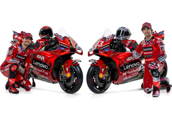 Launching tim Ducati Lenovo MotoGP 2024, Pecco Bagnaia dan Enea Bastianini sebagai pembalapnya