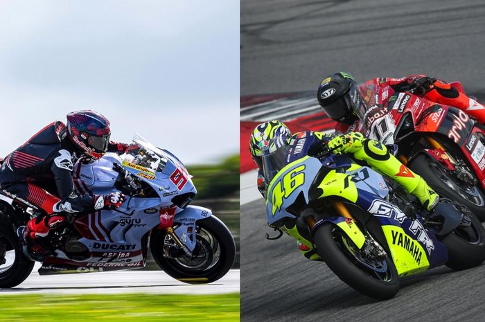 Berapa lap time Valentino Rossi dan Marc Marquez saat ikut di tes WorldSBK di Portimao?