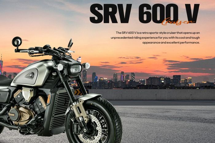 penampakan cruiser baru QJ Motor SRV 600 V 2024, performanya nyaingin Kawasaki Vulcan S