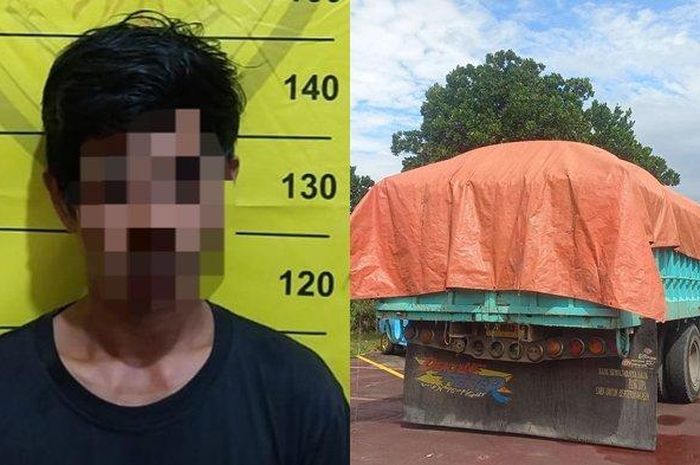 Sopir truk tronton dijerat pasal pembunuhan karena sengaja melindas tukang parkir bersenjata tajam di SPBU KM3 Bontang, Kalimantan Timur