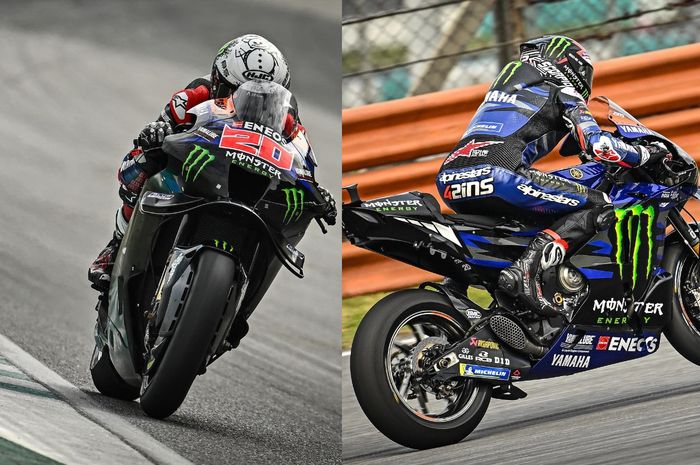 Fabio Quartararo dan Alex Rins menunjukkan top speed berbeda di tes MotoGP Sepang, kenapa begitu?