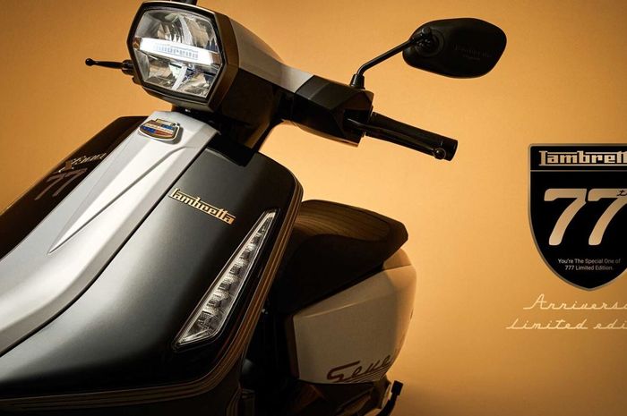 penampakan skutik retro Lambretta X300 77th Anniversary Limited Edition