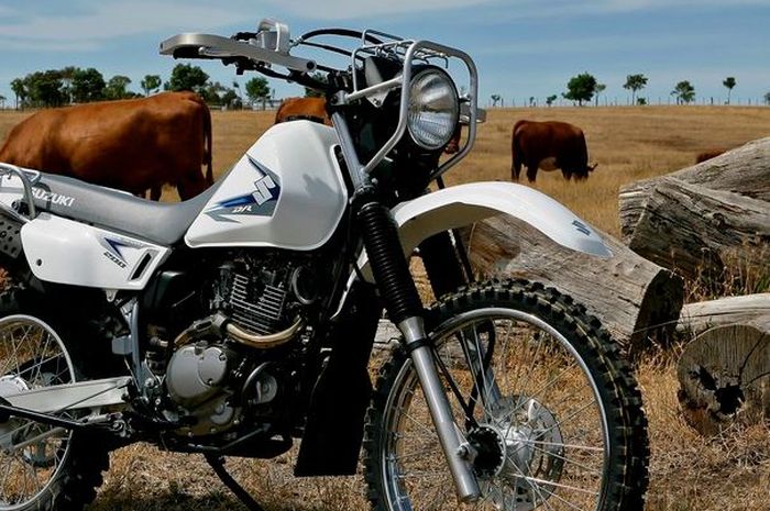 penampakan Suzuki Trojan 200, motor trail pesaing Kawasaki Stockman yang cocok buat kerja di sektor agrikultur