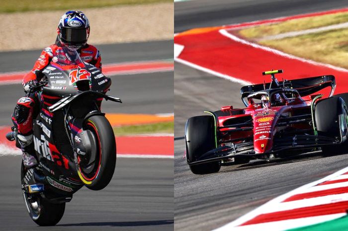 Mana yang lebih cepat antara mobil F1 dan motor MotoGP?
