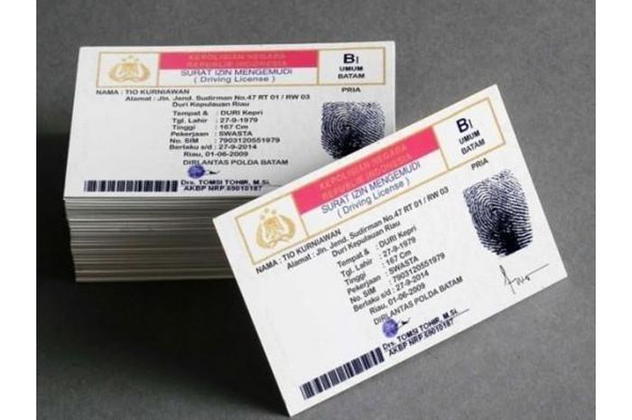 Ilustrasi SIM B1 Umum