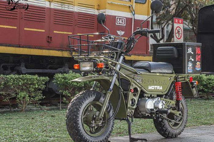 penampakan motor bebek trail Honda CT50 Motra