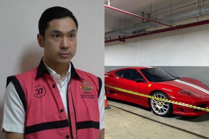 Penampakan mobil mewah Harvey Moeis yang disita Kejagung terkait kasus korupsi.
