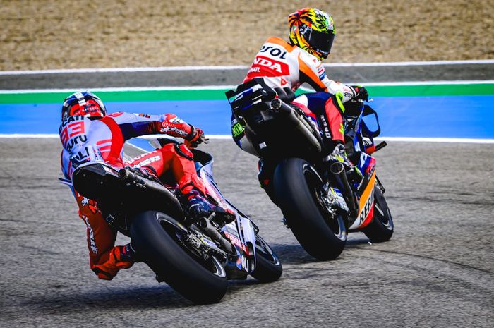 Joan Mir ditabrak Marc Marquez di balapan sprint MotoGP Spanyol 2024