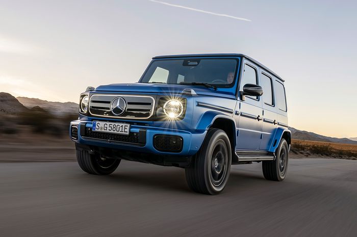 Ilustrasi Mercedes-Benz G580 with EQ Technology.