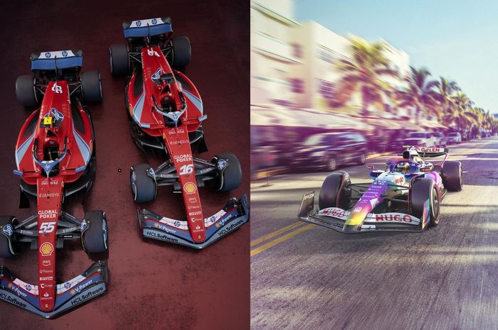 Scuderia Ferrari dan RB tampil dengan livery spesial di F1 Miami 2024