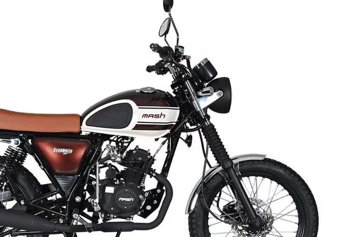 penampakan Mash Scrambler 50, motor baru bergaya retro yang diklaim bisa melaju 875 km sekali full tank
