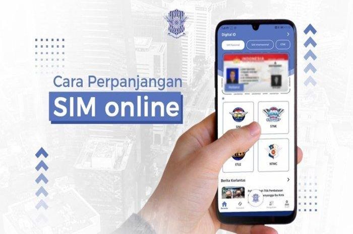 Aplikasi Digital Korlantas Polri untuk perpanjang SIM online.
